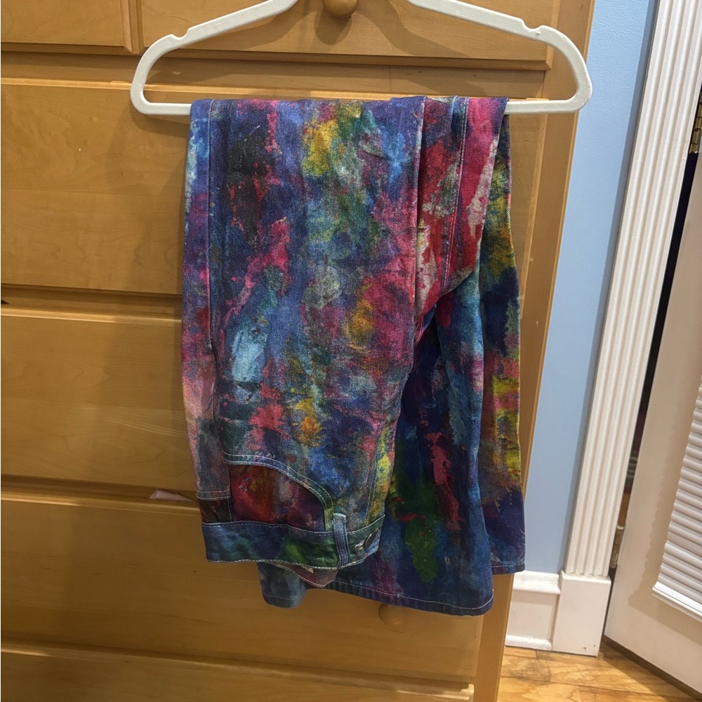Colorful Tie-Dye Jeans